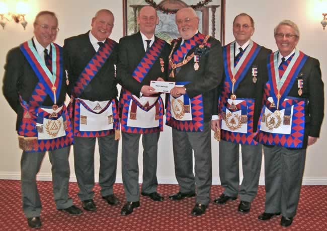 (l to r) Ex Comps David Jackson, David Genner, Billy Glover, Wayne Williams and Brian Cole