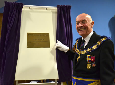 PGM unveils a plaque to commemorate the rededication