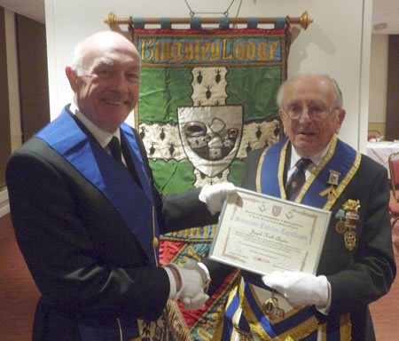 RW Bro Max Bayes, PGM, with WBro Keith Clayton