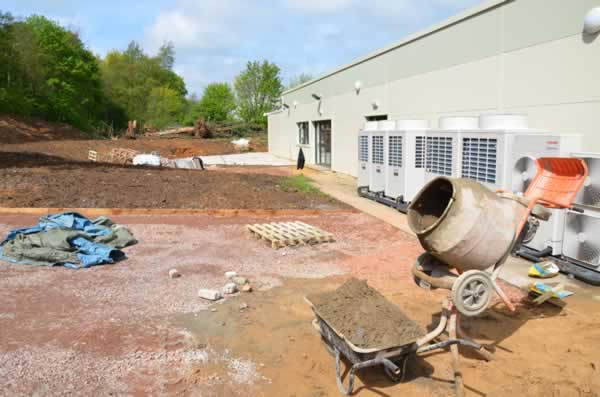 Car park extension under construction