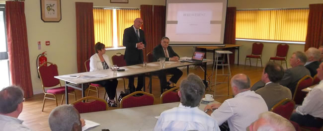 The Provincial Grand Master addresses the meeting