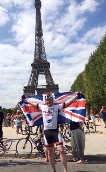 Bro Adrian Cadd celebrates his arrival in Paris 