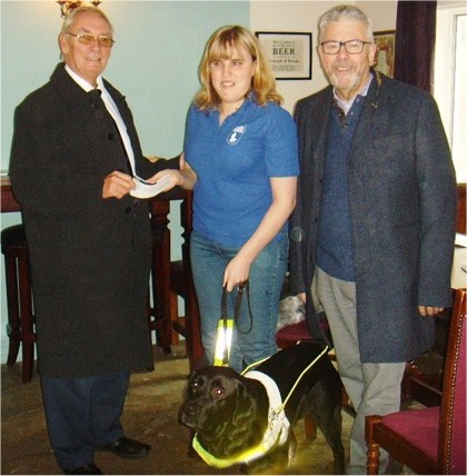 Guide Dogs for the Blind donation photograph