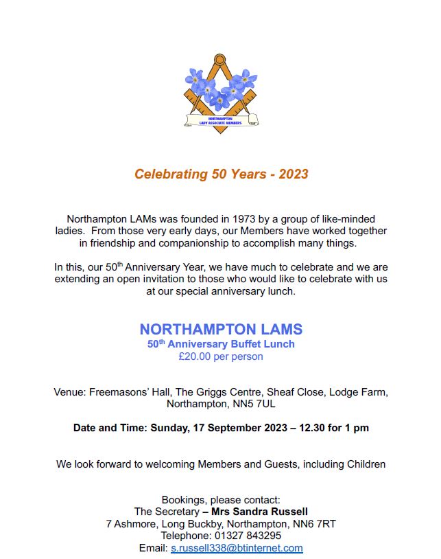 23 07 18 Northampton LAMs 50th Anniversary