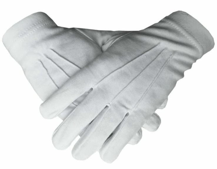 White Masonic Gloves